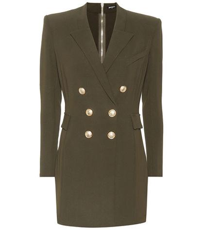 Balmain Crêpe Blazer Minidress