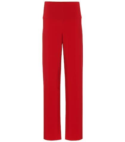 Christian Louboutin Jersey High-rise Wide-leg Pants