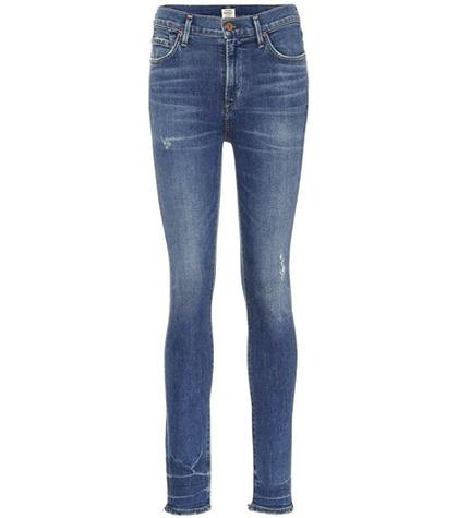 Current/elliott Rocket High-rise Skinny Jeans