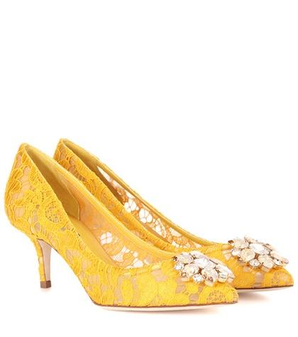 Emilio Pucci Bellucci Embellished Lace Pumps