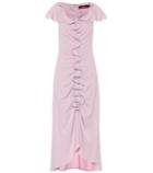 Rejina Pyo Ruffled Silk-blend Midi Dress