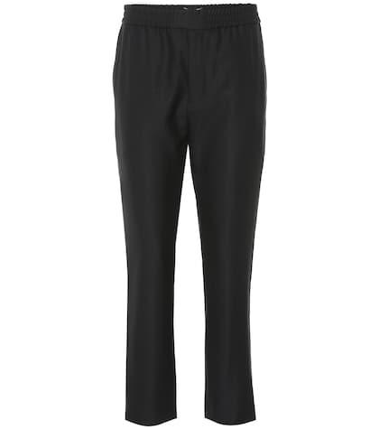 Saint Laurent High-rise Wool And Mohair Pants