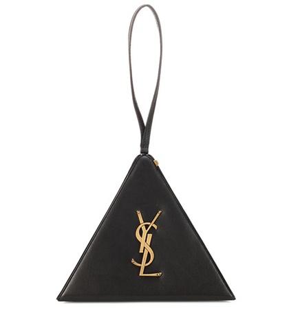 Saint Laurent Pyramid Leather Clutch