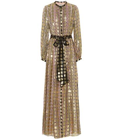 Alexander Mcqueen Letter Print Fil Coupé Dress
