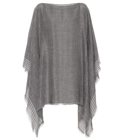 Gucci Linen-blend Poncho