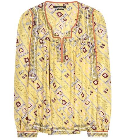Isabel Marant Printed Silk Blouse