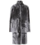 Charlotte Olympia Reversible Leather And Fur Coat