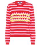 Msgm Striped Cotton Sweater