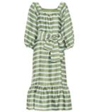 Lisa Marie Fernandez Laure Striped Midi Dress