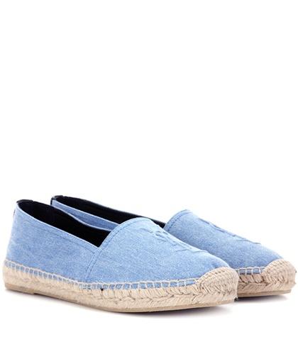 Saint Laurent Monogram Denim Espadrilles