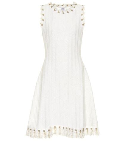 Oscar De La Renta Cotton And Wool-blend Tweed Dress