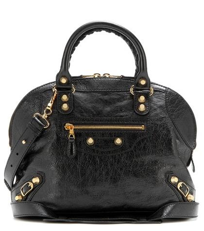 Balenciaga Giant 12 Leather Bowling Bag