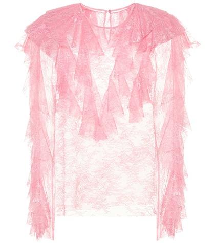 Tabitha Simmons Ruffled Lace Top