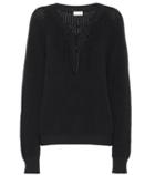 Saint Laurent Lace-up Cotton Sweater