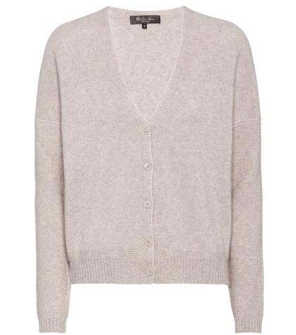 Loro Piana Bran Cashmere And Silk Cardigan