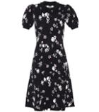 Valentino Puff Sleeve Floral Dress