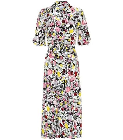 Calvin Klein 205w39nyc Gisella Floral Crêpe Midi Dress