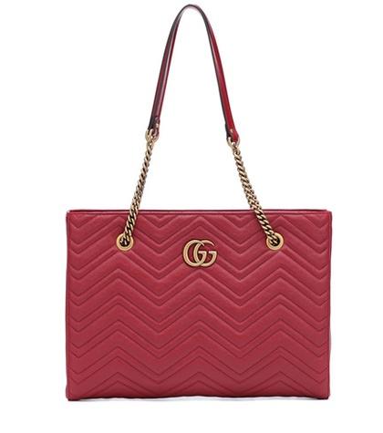 Aquazzura Gg Marmont Medium Matelassé Leather Tote
