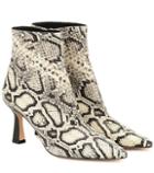 Wandler Exclusive To Mytheresa – Lina Snake-effect Leather Ankle Boots