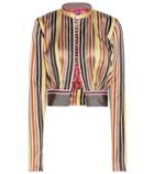 Etro Cotton And Silk Cropped Jacket