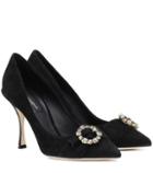 Melissa Odabash Embellished Suede Pumps
