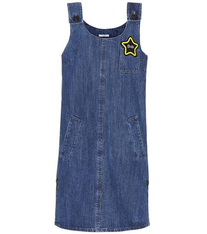 Miu Miu Embellished Denim Dress