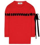 Fendi Ribbon-stitched Cashmere Sweater
