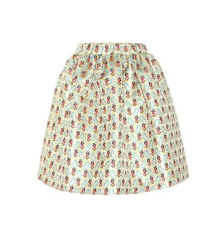 Miu Miu Metallic Jacquard Skirt