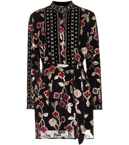 Prada Loren Jacquard Mini Dress