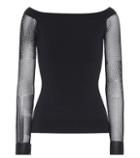 Roger Vivier Leafield Long-sleeved Top