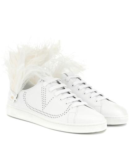 Valentino Garavani Valentino Garavani Vlogo Leather Sneakers