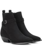 Saint Laurent Theo 40 Suede Ankle Boots
