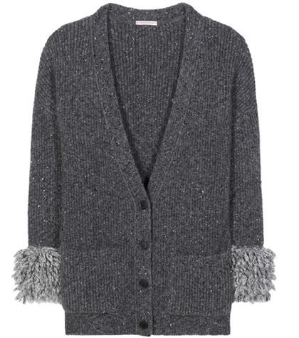 Tory Burch Oversized Wool And Alpaca-blend Cardigan