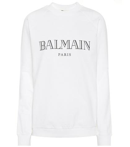 Balmain Logo Cotton Sweatshirt