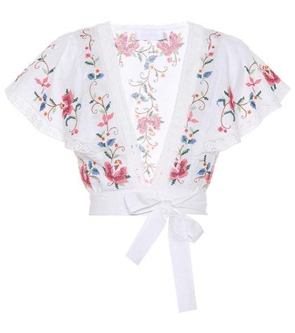 Zimmermann Laelia Cross-stitched Top