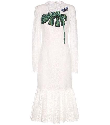 Dolce & Gabbana Embellished Lace Dress
