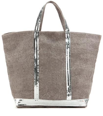 Miu Miu Cabas Medium Embellished Canvas Shopper