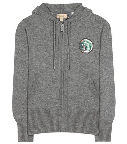 Burberry Chienti Wool And Cashmere Knitted Hoodie