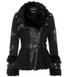 Alexander Mcqueen Fur-trimmed Leather Jacket