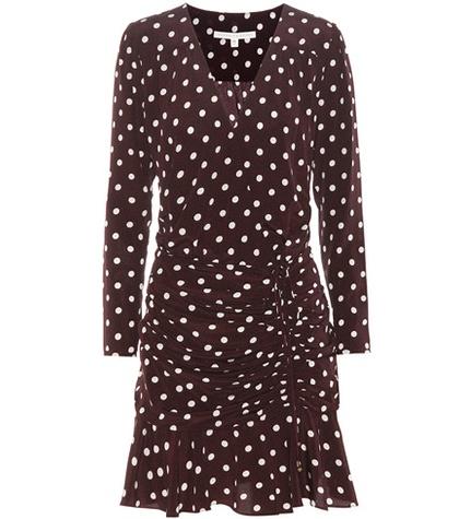Veronica Beard Lou Lou Ruched Flounce Dress