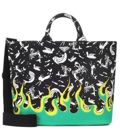 Miu Miu Exclusive To Mytheresa – Printed Canvas Tote