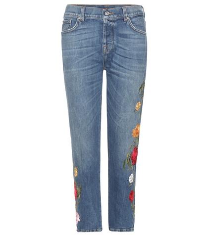 Dolce & Gabbana Josefina Crop Embroidered Jeans