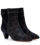 Isabel Marant Dyna Suede Ankle Boots