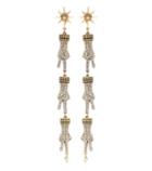 Gucci Crystal-embellished Hand Earrings
