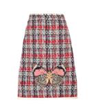 Gucci Checked Tweed Skirt