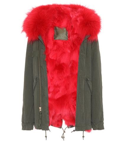 Mr & Mrs Italy London Fur-trimmed Parka