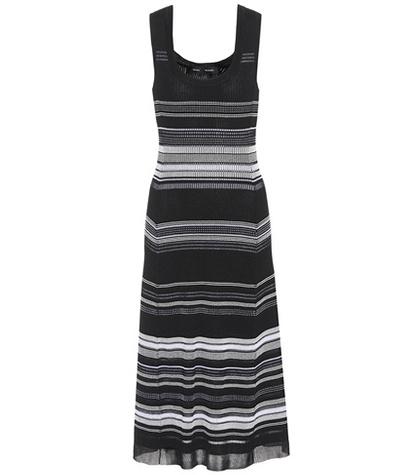 Proenza Schouler Striped Cotton-blend Knit Dress