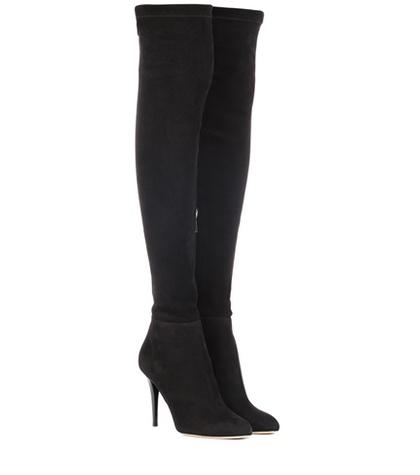 Alexander Mcqueen Toni Suede Over-the-knee Boots