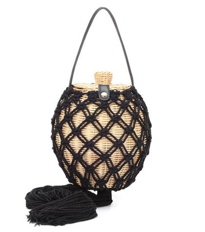 Valentino Leia Wicker Shoulder Bag