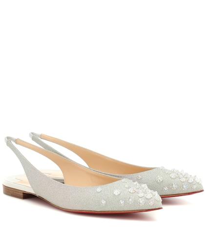 Dolce & Gabbana Kids Drama Sling Suede Ballet Flats